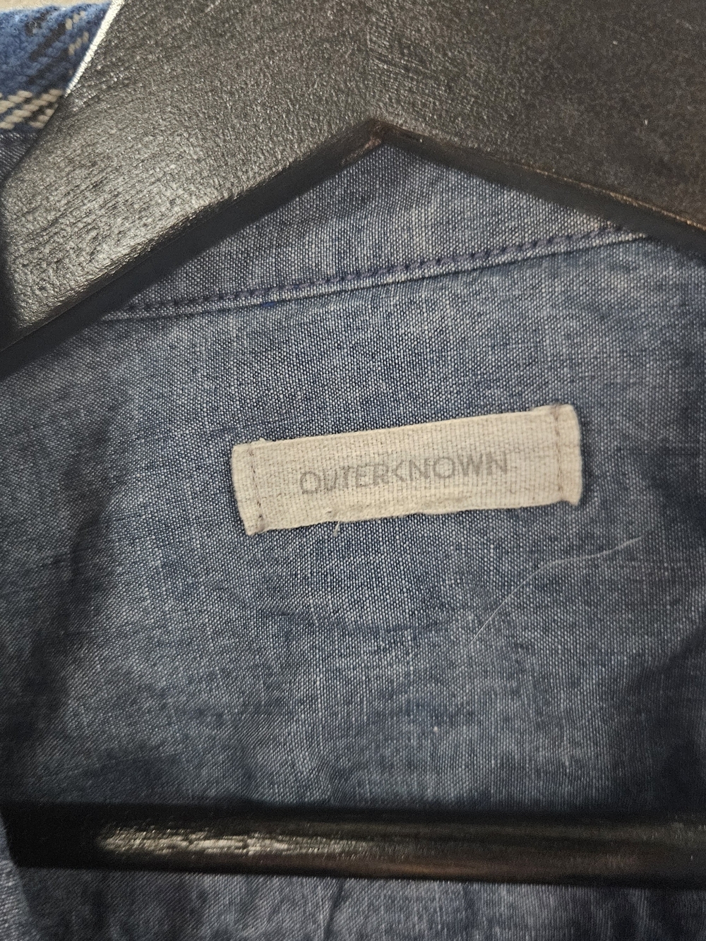 Outerknown Blanket Shirt Blue White - Picture 3 of 6